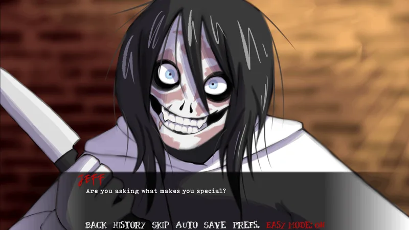 Fear Me: Jeff the Killer's Dating Sim background